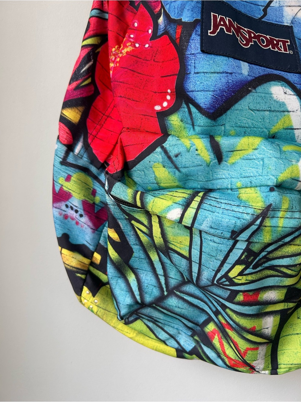 JanSport High Stakes Polyester Multi Graffiti School Backpack Colorful - Picture 4 of 15